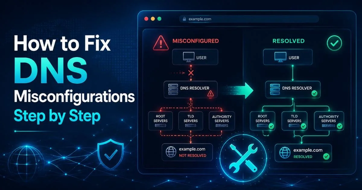 How to Fix DNS Misconfigurations Step by Step