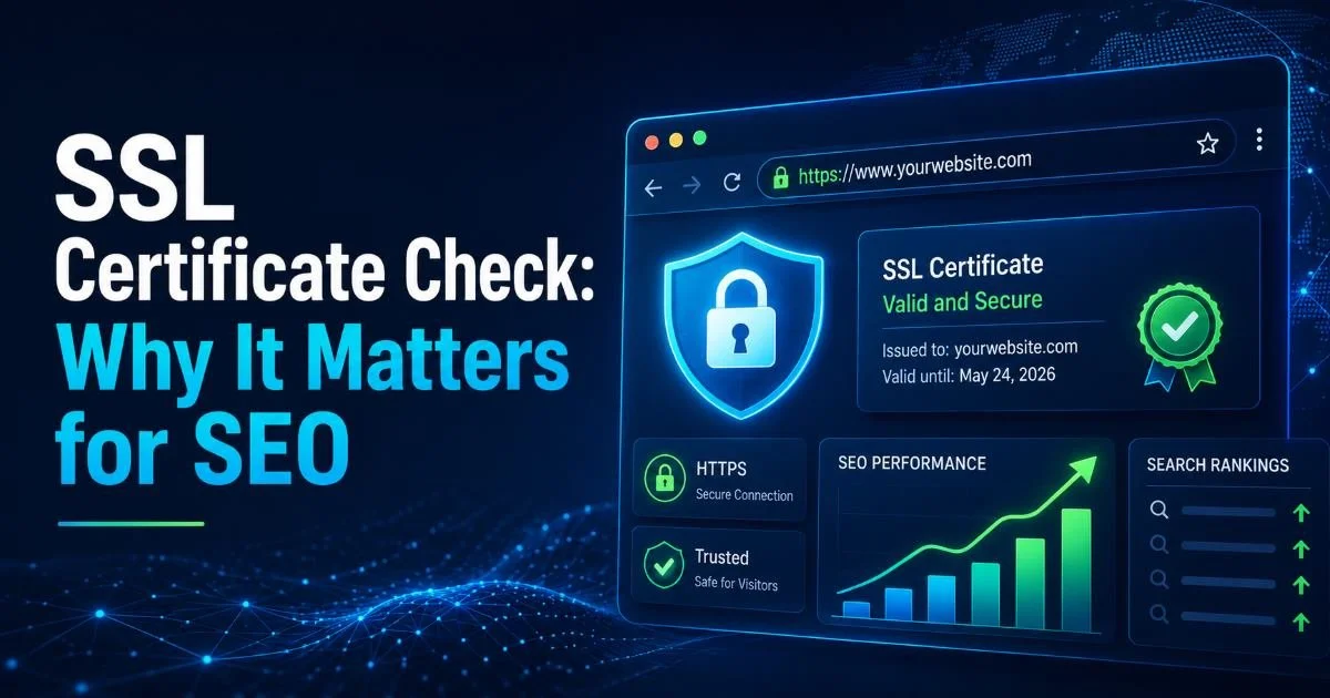 SSL Certificate Check: Why It Matters for SEO